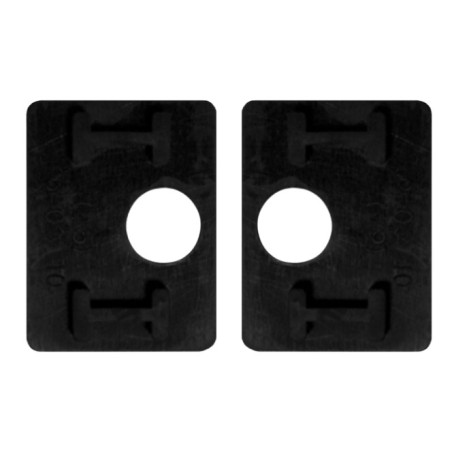 Rubbers for glass clamps