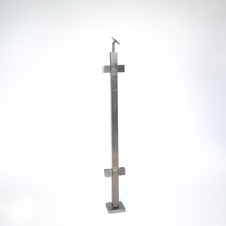 Square with glass clamps