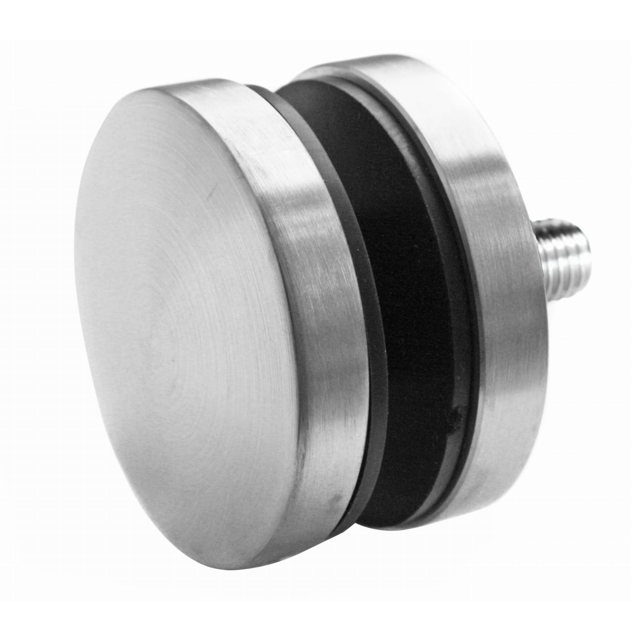 Glass adaptor D50 spherical, with inner thread, SS, satin - Strofix