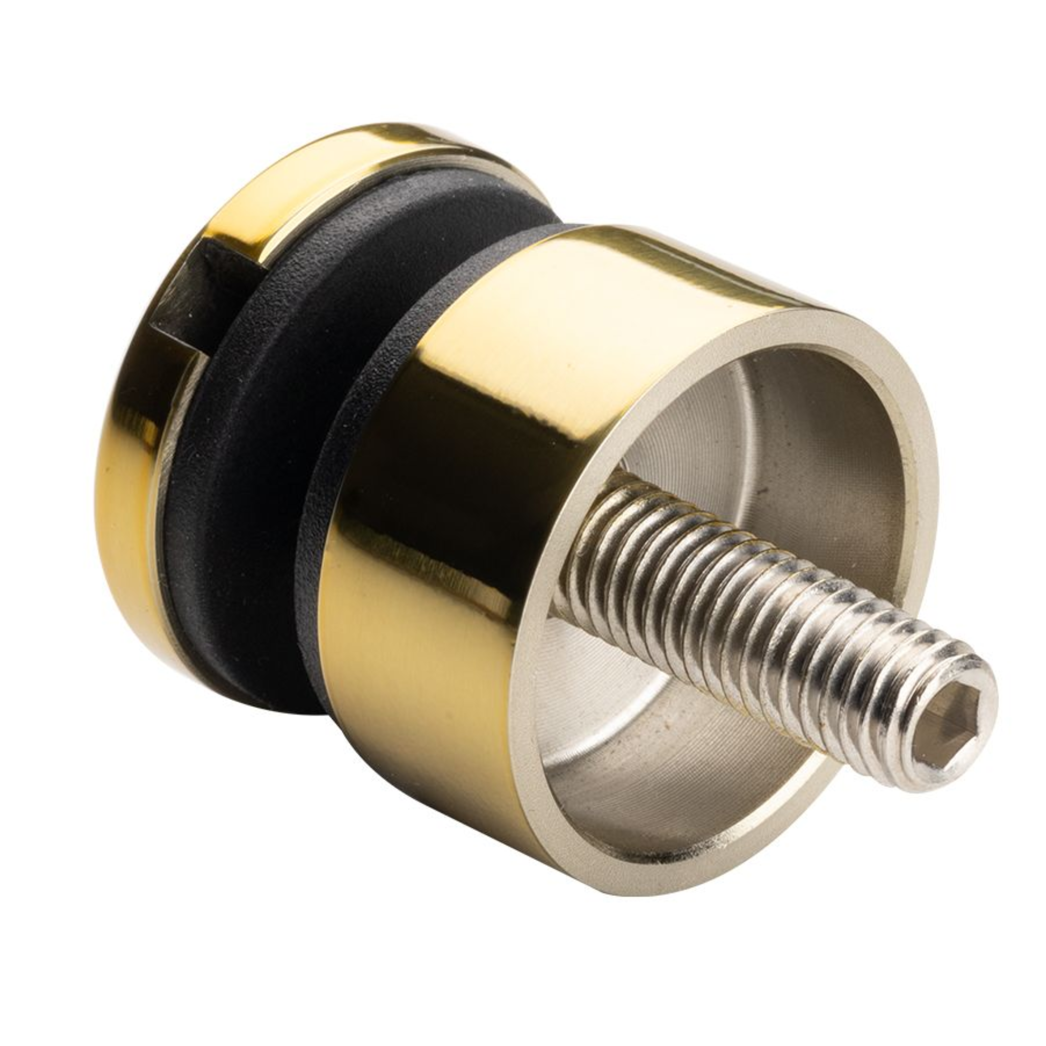 Glass adaptor D30, SS, color, Gold polished - Strofix