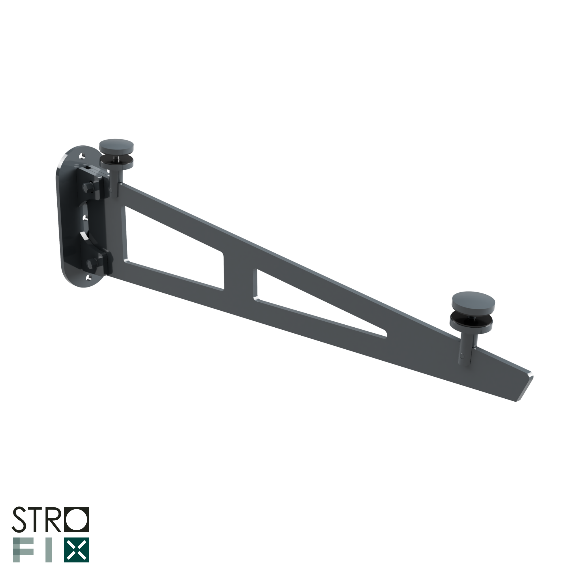 Under supported bracket for glass canopy - StroFIX