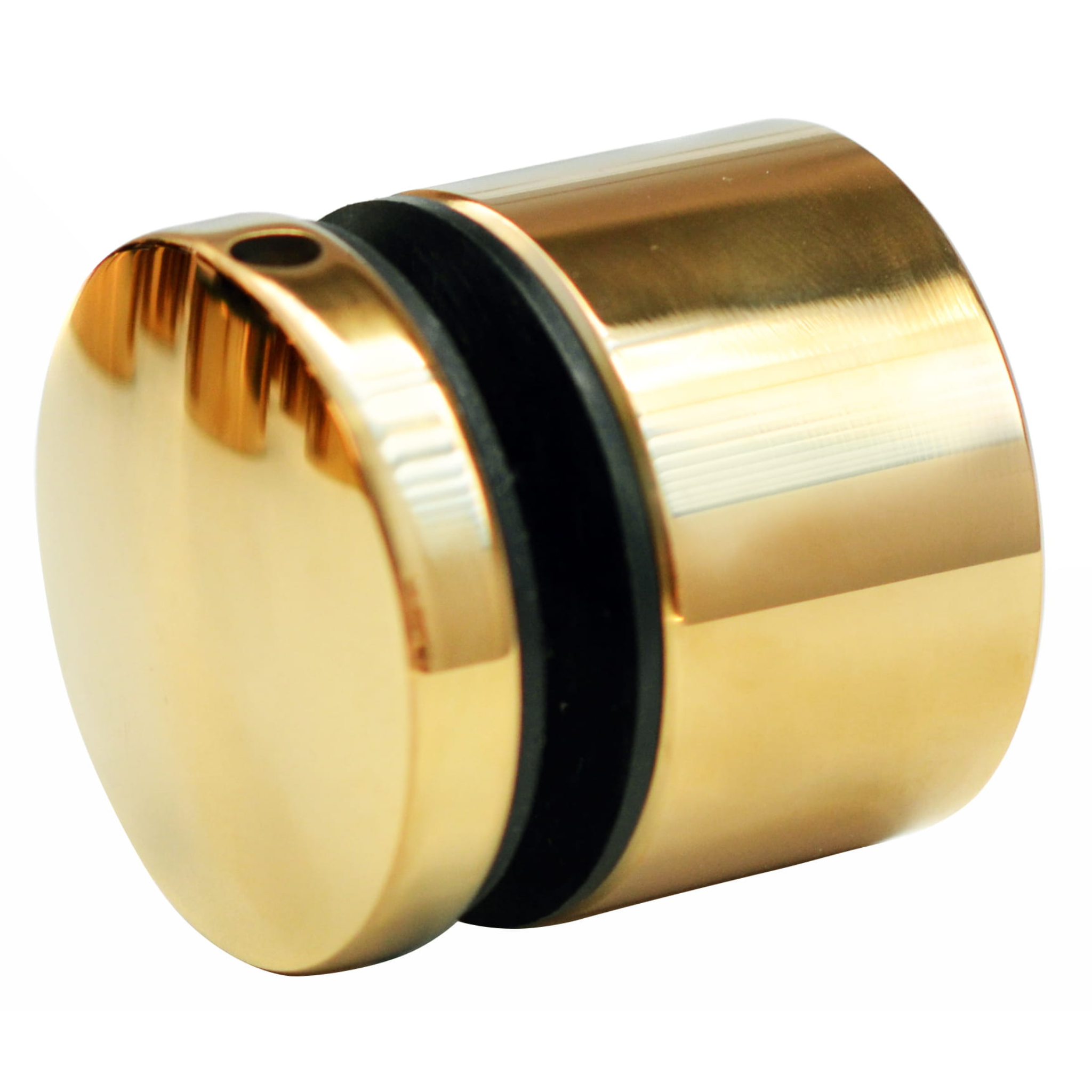 Glass adaptor D50, with inner thread, SS, color, Gold Polished - Strofix