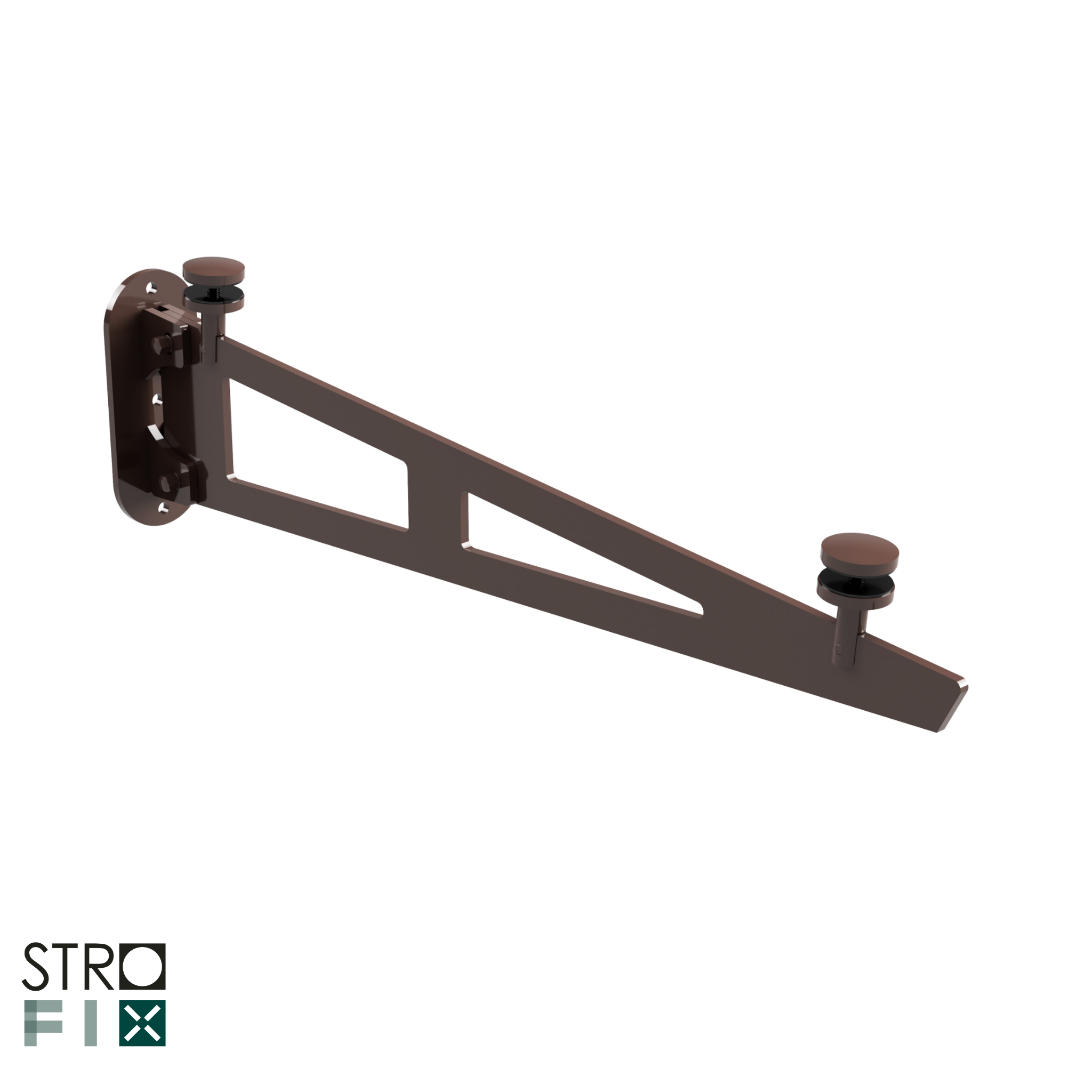 Under supported bracket for glass canopy - StroFIX