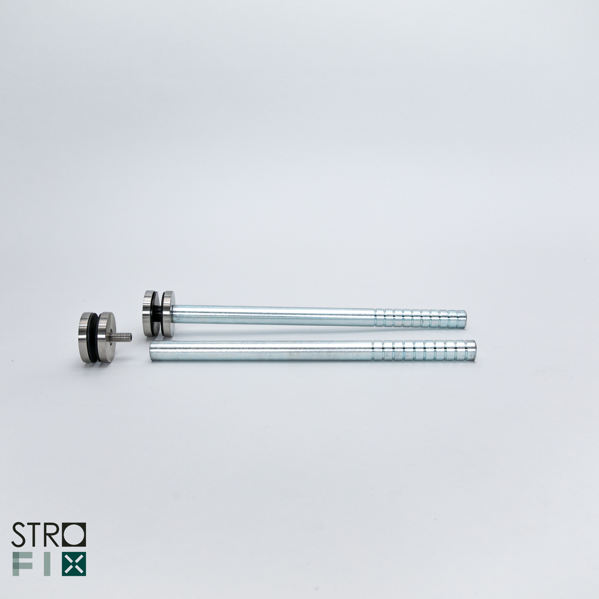Glass holder (10-30mm) with rod 20x320mm - StroFIX