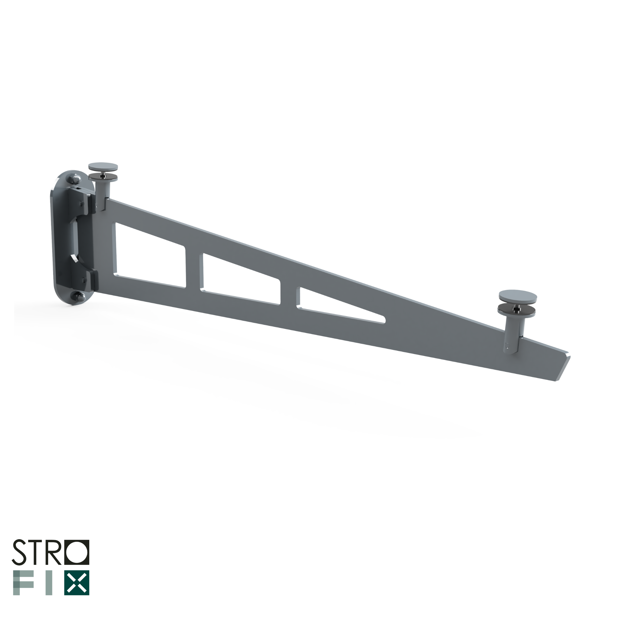 Under supported bracket for glass canopy - StroFIX