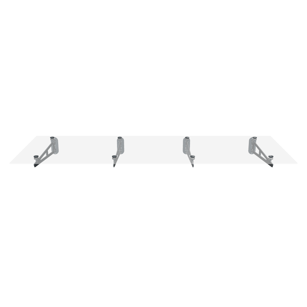 Glass canopy on 4 supports - StroFIX