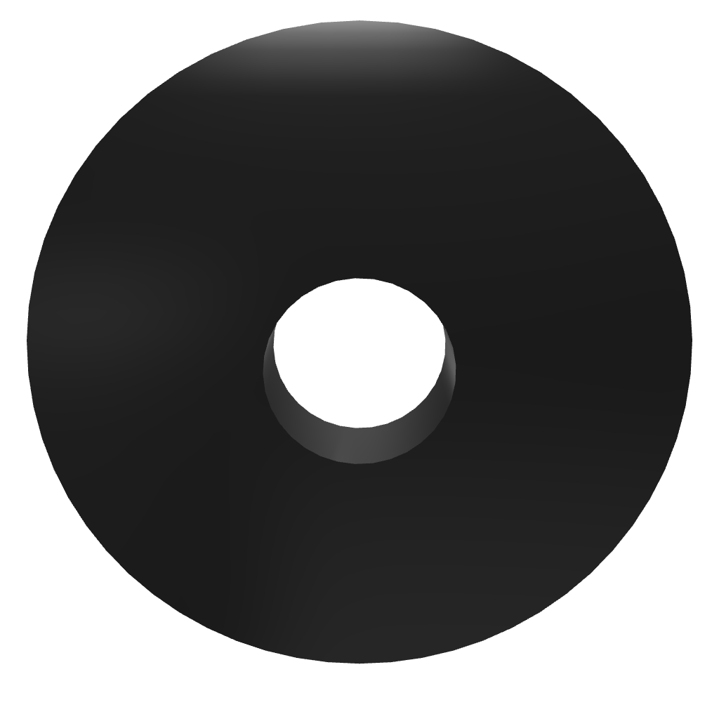 Glass adaptor - gasket with flange, D50, EPDM - Strofix